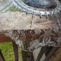 Vintage Ruffled Serving Bowl 1930s/1940s Raised Flower Basket Design 12"...