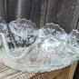 Vintage Ruffled Serving Bowl 1930s/1940s Raised Flower Basket Design 12"...