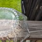 Vintage Ruffled Serving Bowl 1930s/1940s Raised Flower Basket Design 12"...