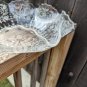 Vintage Ruffled Serving Bowl 1930s/1940s Raised Flower Basket Design 12"...