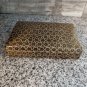 Midcentury Middle Eastern Finely Decorated Deep Green Black Rounded Edged Box