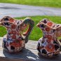 Two(!) Masonâs Ironstone Imari Pitchers With Hydra Handles Multicolor Lively 6"