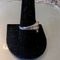 Sterling Silver Marked 925 Three Line Filled Spiral Ring Size 9.5