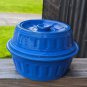 Monmouth Western Stoneware Casserole Dish & Lid Periwinkle Blue Vintage Nice