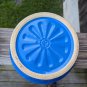 Monmouth Western Stoneware Casserole Dish & Lid Periwinkle Blue Vintage Nice