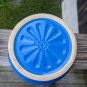 Monmouth Western Stoneware Casserole Dish & Lid Periwinkle Blue Vintage Nice