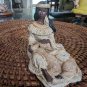 Beautiful Maiden With Deer In Lap Resin 4" Figurine