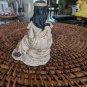 Beautiful Maiden With Deer In Lap Resin 4" Figurine