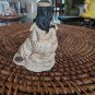 Beautiful Maiden With Deer In Lap Resin 4" Figurine