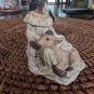 Beautiful Maiden With Deer In Lap Resin 4" Figurine