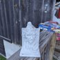 Vintage White Plaster Clown Bookend
