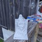 Vintage White Plaster Clown Bookend