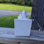 Vintage White Plaster Clown Bookend