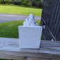 Vintage White Plaster Clown Bookend