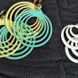 Vintage Seventies Spiral Loops Large Plastic Earings