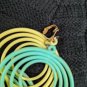 Vintage Seventies Spiral Loops Large Plastic Earings