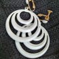 Vintage Seventies Spiral Loops Large Plastic Earings