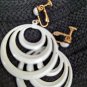Vintage Seventies Spiral Loops Large Plastic Earings