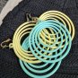Vintage Seventies Spiral Loops Large Plastic Earings