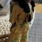 Vintage Native American Young Woman Carrying Baby In Back Pack Dolls About 9"