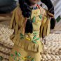 Vintage Native American Young Woman Carrying Baby In Back Pack Dolls About 9"