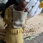 Vintage Native American Young Woman Carrying Baby In Back Pack Dolls About 9"