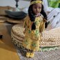 Vintage Native American Young Woman Carrying Baby In Back Pack Dolls About 9"