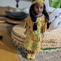 Vintage Native American Young Woman Carrying Baby In Back Pack Dolls About 9"