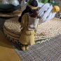 Vintage Native American Young Woman Carrying Baby In Back Pack Dolls About 9"