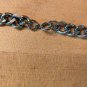 Vntg Silver Tone Necklace Concho Turquoise Pendant Southwestern Heavy 18"