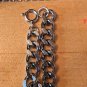 Vntg Silver Tone Necklace Concho Turquoise Pendant Southwestern Heavy 18"