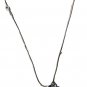 Sapphire Blue And Crystal Clear Rhinestones Flower Necklace