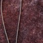 Large Blue Faux Micro Mosaic Pendant On Metal 18" Chain Made In India