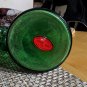 RARE Merry Maids Green Glass Salt &Pepper Shakers Vintage