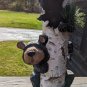 BEAR PEEK A BOO CANDLE HOLDERS TREE CLIMBER BEARS BIRCH TREE LEAVES 20"
