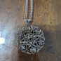 Vintage Silver tone Necklace with Turquoise  Stones Pendant