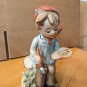 Erich Stauffer Little Bohemian Painter Figurine Porcelain U8543 Vintage Japan