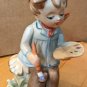 Erich Stauffer Little Bohemian Painter Figurine Porcelain U8543 Vintage Japan