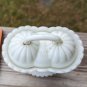 EAPG Milk Glass cornucopia covered sugar bowl Westmoreland