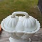 EAPG Milk Glass cornucopia covered sugar bowl Westmoreland
