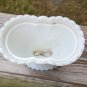 EAPG Milk Glass cornucopia covered sugar bowl Westmoreland
