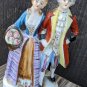 VINTAGE OCCUPIED JAPAN PORCELAIN BISQUE VICTORIAN COUPLE FIGURINES 1946-1952