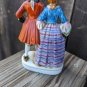 VINTAGE OCCUPIED JAPAN PORCELAIN BISQUE VICTORIAN COUPLE FIGURINES 1946-1952