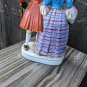 VINTAGE OCCUPIED JAPAN PORCELAIN BISQUE VICTORIAN COUPLE FIGURINES 1946-1952