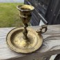 Vintage Andrea By Sadek Brass Candle Stick Holder Made In India TLC Needed