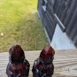 Vintage Avon Salt And Pepper Shakers Ruby Red Cape Cod 1876 Collection