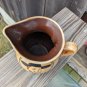 Vintage Pennsbury Pottery Pitcher Morrisville PA Hex Design 1950-1970 4" Tall