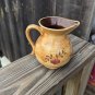 Vintage Pennsbury Pottery Pitcher Morrisville PA Hex Design 1950-1970 4" Tall