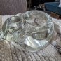 Vintage Avon Snug n Cozy Crystal/glass Votive Kitty Cat Candle Holder 5x2.75”