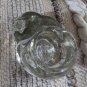 Vintage Avon Snug n Cozy Crystal/glass Votive Kitty Cat Candle Holder 5x2.75â